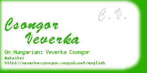 csongor veverka business card